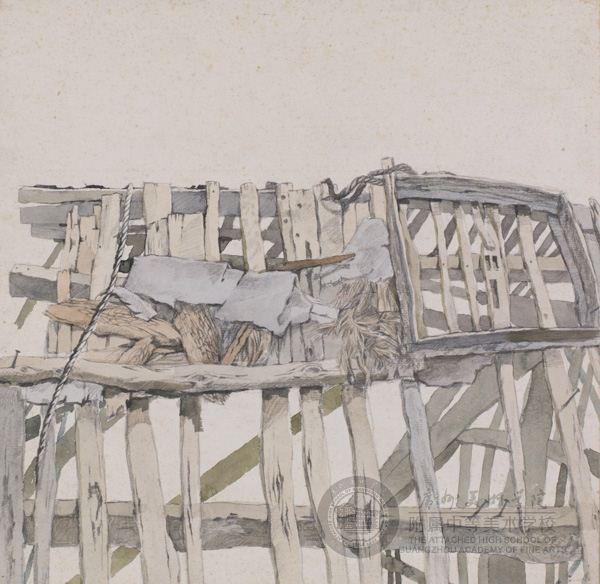 26下乡风景速写 4开 杨帆 1992年.jpg